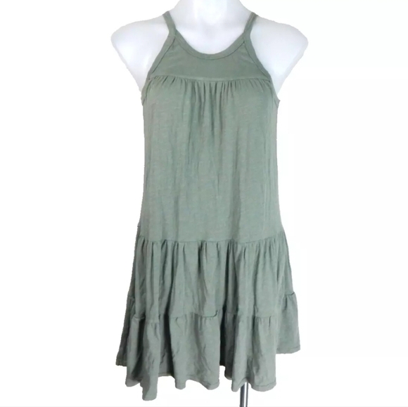 Sundry Sage Green Tiered Sleeveless Dress - Picture 2 of 5